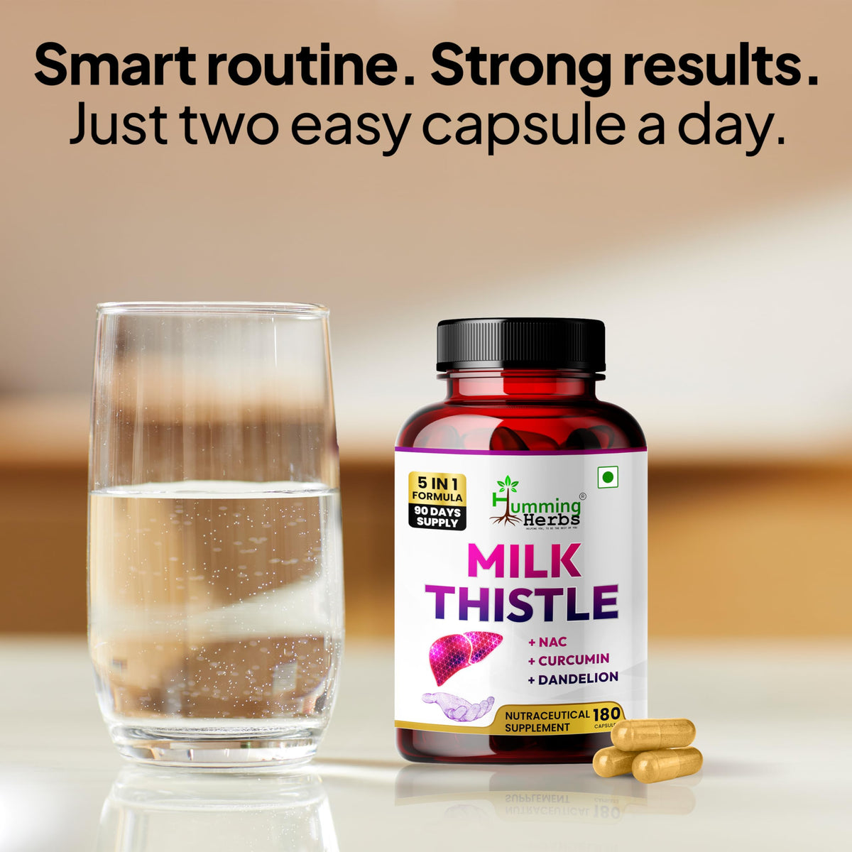 Milk Thistle Supplement 1000Mg 180 Capsules D684831