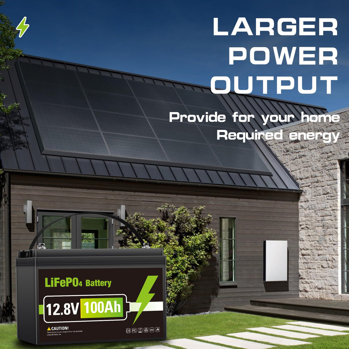 12V 100AH LiFePO4 Lithium Battery R649