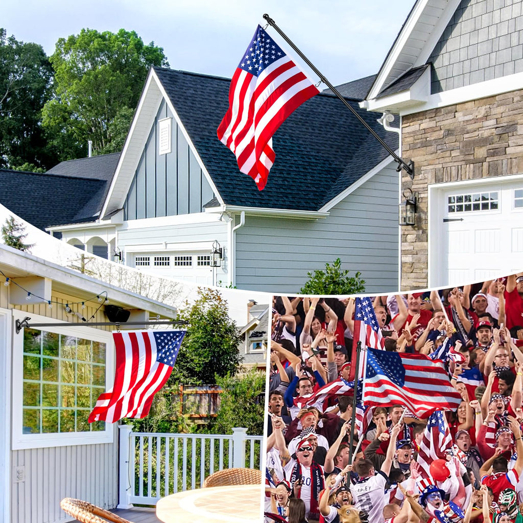 5 FT Stainless Steel Flag Pole Kit with Holder Bracket C135