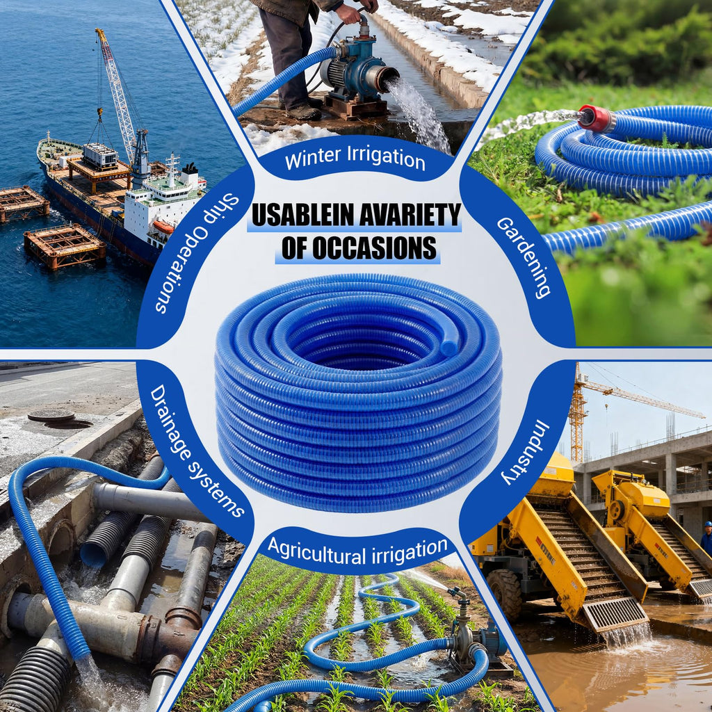 Blue Heavy Duty PVC Suction Hose A638