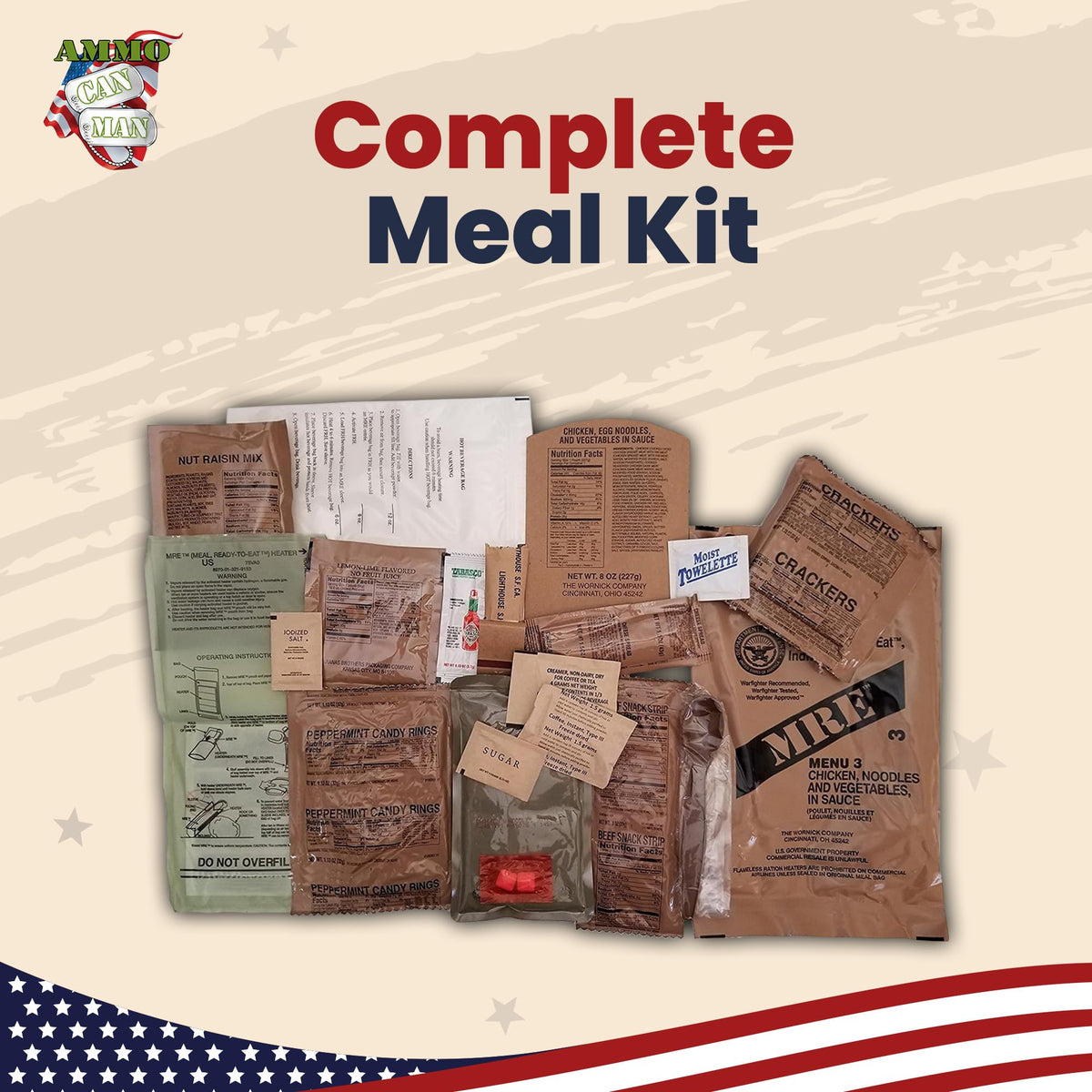 12-Pack Freeze Dried MRE C2771