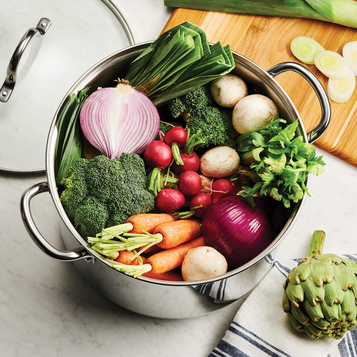 16-Quart Stainless Steel Stock Pot with Lid H829842