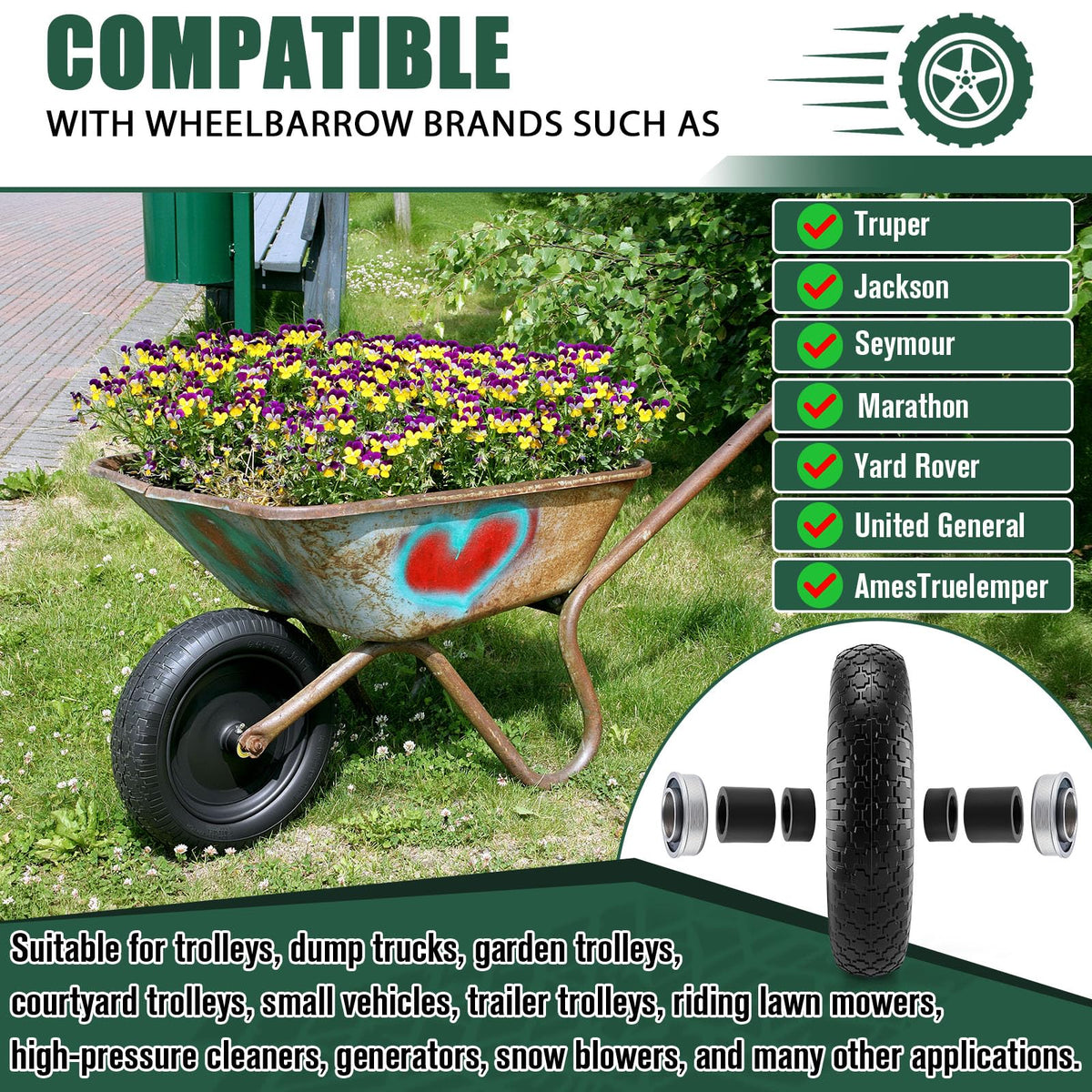 4.80/4.00-8 Wheelbarrow Tire X966510
