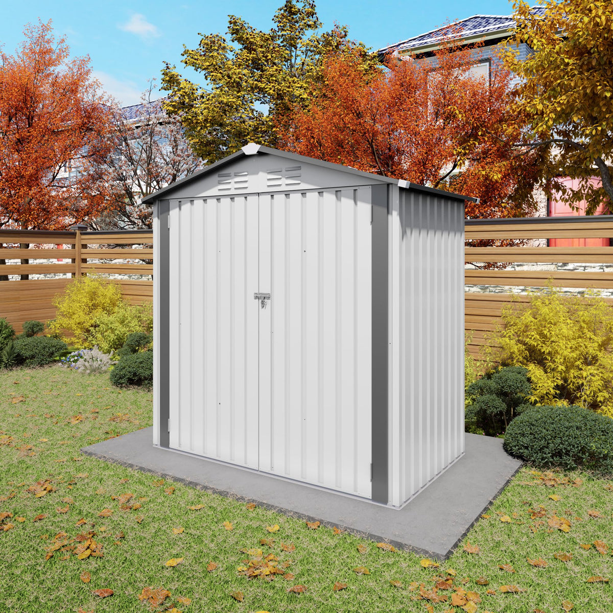 10x14 FT Outdoor Metal Storage Shed S7584