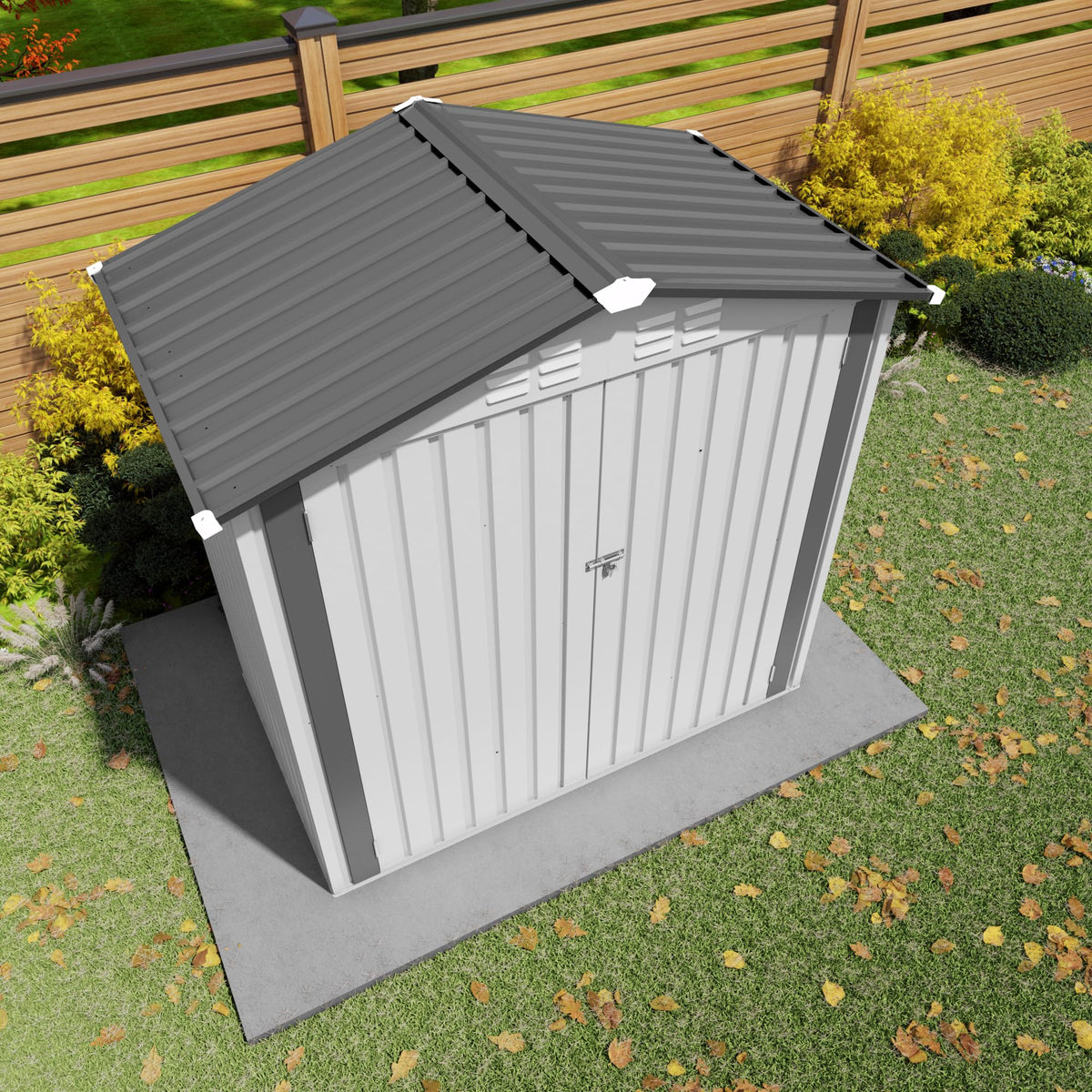 10x14 FT Outdoor Metal Storage Shed S7584