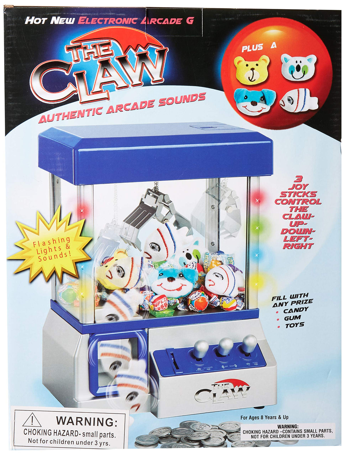 Claw Machine Arcade Mini Toy Grabber Machine with Music & Flashing Lights B6273