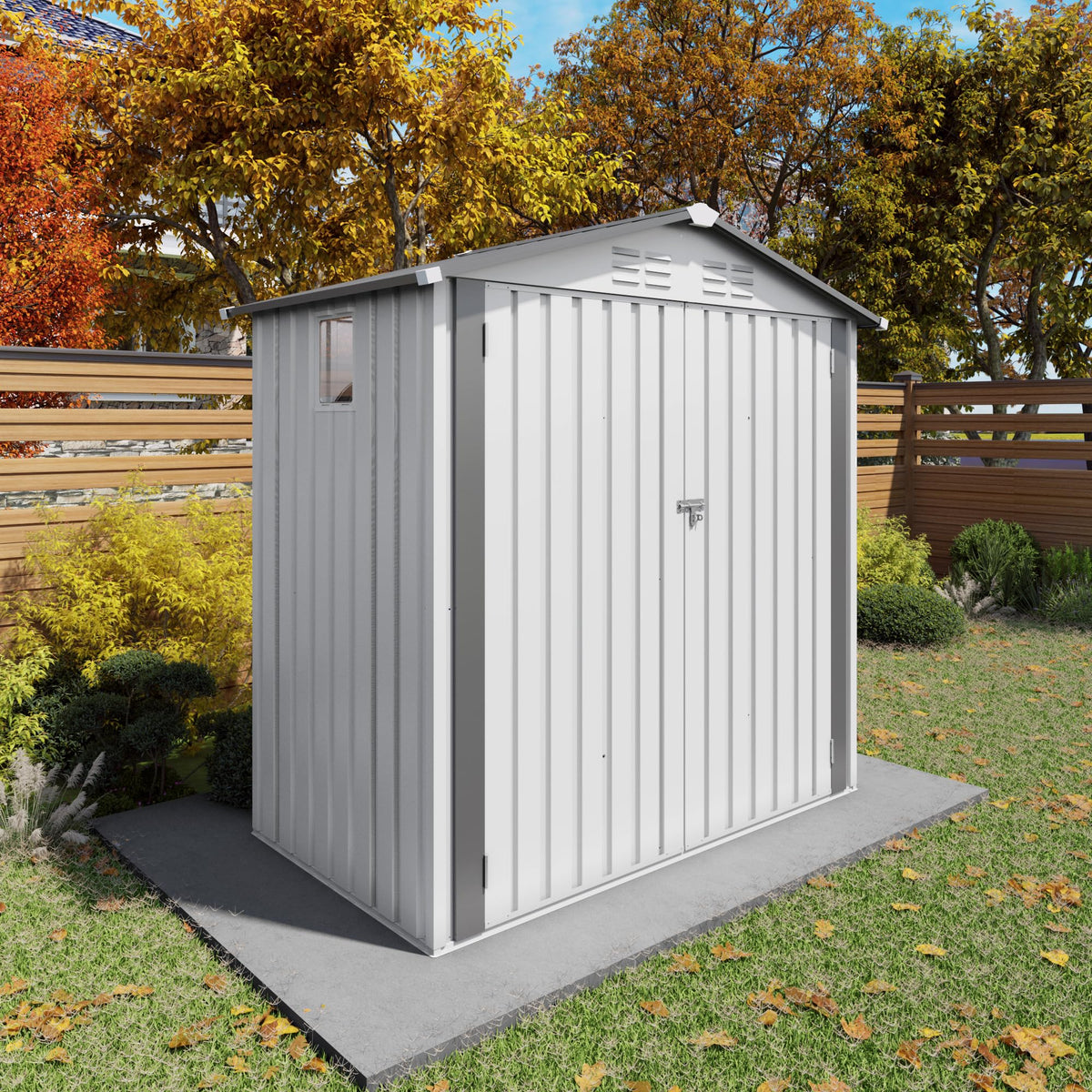 10x14 FT Outdoor Metal Storage Shed S7584